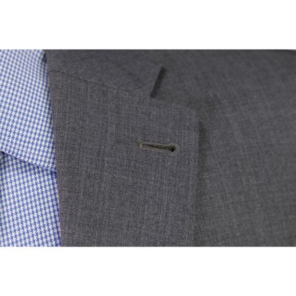 Peter Millar Men's Solid Gray 2-Btn Wool Blazer Jacket 41R - Picture 5 of 12